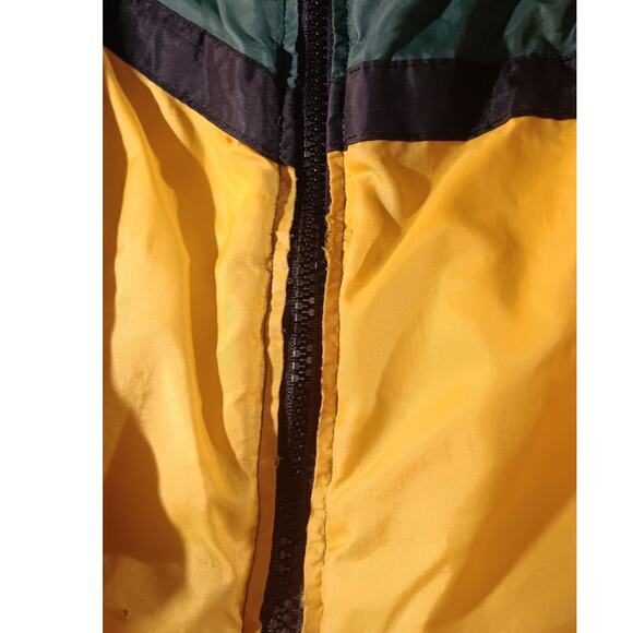 Vintage Jerzees Green Bay Packers NFL Hooded Windbreaker Jacket Large 90s - Picture 5 of 12